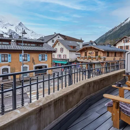 Centre Of View Of Mont Blanc