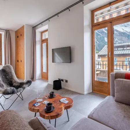 Centre Of View Of Mont Blanc
