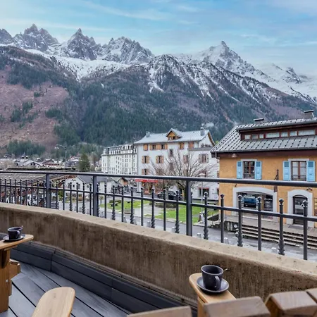 Centre Of View Of Mont Blanc
